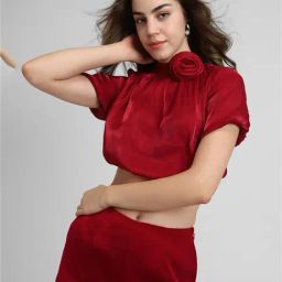 Forever 21 Red Regular Fit Crop Top-picture-48
