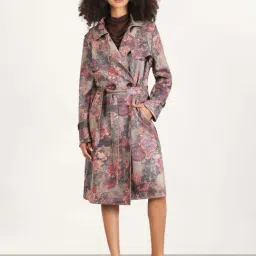 SHOWOFF Grey Printed Coat-image-47