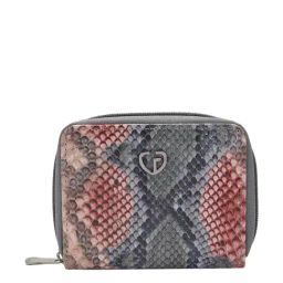 Caprese Hilda Brown & Grey Faux Leather Animal Effect Zip Around Wallet-picture-29