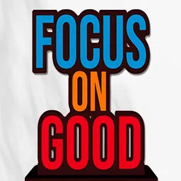 Phirki Studio Focus On Good Positive Quote Wooden Desk Showpiece-image-54