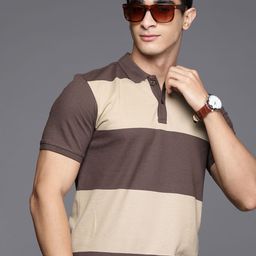 Louis Philippe Jeans Colourblocked Polo Collar T-shirt-image-43
