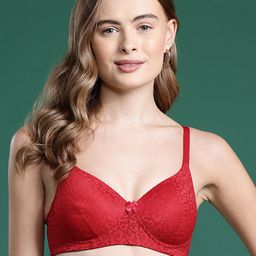 DressBerry Abstract Lace Full Coverage Lightly Padded Bra-9
