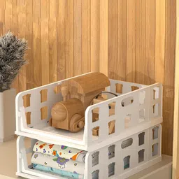 Kuber Industries White Set of 2 Regular Drawer Organiser Organisers-17