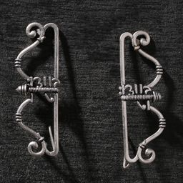 Voylla Silver-Plated Brass Oxidised Contemporary Ear Cuff-image-21
