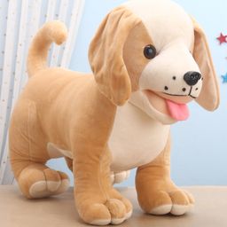 Funzoo Dwarfy Pug Soft Toy Brown - Length 25 cm-27