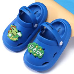 Babyoye Clogs with Back Strap Closure - Blue-image-7