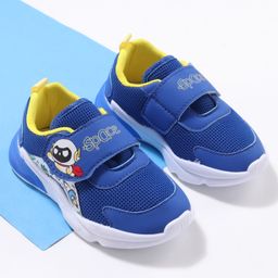 Cute Walk by Babyhug Velcro Closure Sneaker Shoes with Space Theme Print - Blue-image-83