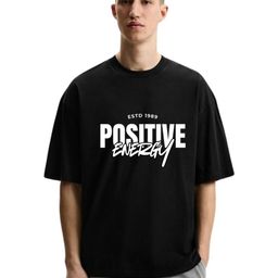 Fashnobic Men Typography Printed Round Neck Cotton Oversized T-shirt-image-80