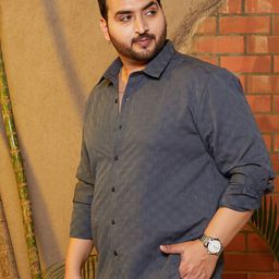 Instafab Plus Size Brick Tactile Comfort Cotton Casual Shirt-picture-18