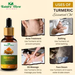 Nature Glow Herbal Set Of 2 Kumkumadi & Turmeric Essential Oils- 15ml Each image 4