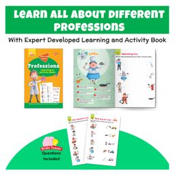 Little Berry Professions Play & Learn Puzzle with Activity Book for Kids Multicolor - 40 Pieces image 5