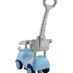 JoyRide 3 in 1 Push Car Bunny Roger Rideon with Removable Parental Handle Guardrails Rideons & Wagons Non Battery Operated Ride On - BLUE image 5