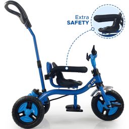 Dash Micro 2 in 1 Tricycle with Parental Handle & Secured Sidebar, Snipper Water Bottle - Blue image 5