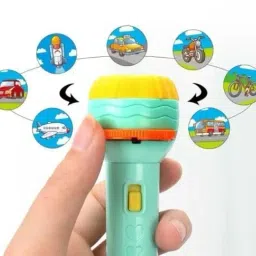 dreamshop 3 Slides 24 Pattern Projector Flashlight Mini Torch, Kids Projection Torch Toys 8 W 15 cm Tube Light image 5