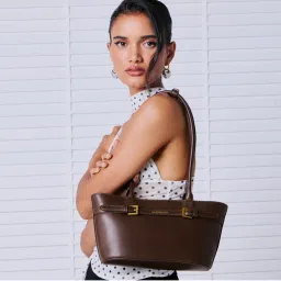 MIRAGGIO Ines Brown Handbag (M)-picture-30