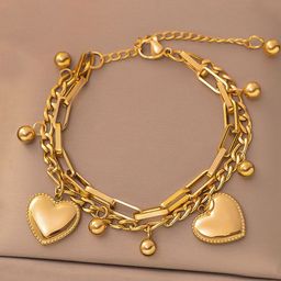 Jewels Galaxy Gold-Plated Charm Bracelet-picture-11