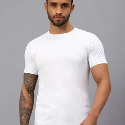 VECTOR X Men Solid Round Neck T-Shirt-image-79