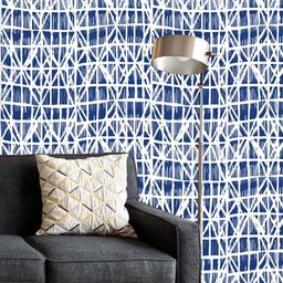 ArtzFolio Printed UV-Resistant Anti-Bacterial Japanese Shibori Ikat Peel & Stick Wallpaper-image-80