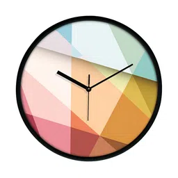 RANDOM Black & Pink Printed Contemporary Wall Clock-image-80
