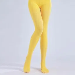 NESKA MODA Yellow Opaque Stockings-picture-23
