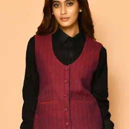 expressions by uv Women Crop Tailored Jacket with Embroidered-15