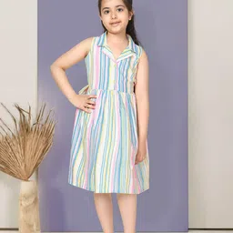 BAESD Striped Fit & Flare Dress-picture-33