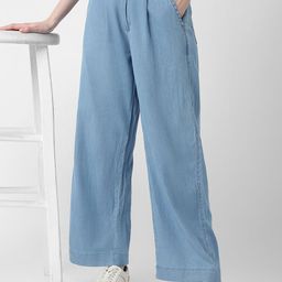Van Heusen Woman Wide Leg Mid-Rise Clean Look Cotton Jeans-image-76