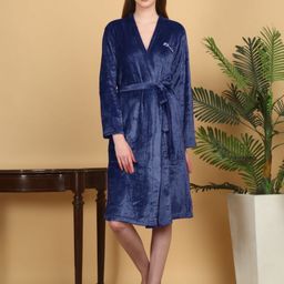 KLOTTHE Woollen Bath Robe With Belt-18
