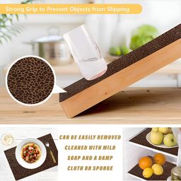 Aura Brown Set of 1 Regular Shelf Liner Organisers image 4
