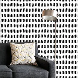ArtzFolio Printed UV-Resistant Anti-Bacterial Abstract Doodle Line Lattice Peel & Stick Wallpaper-image-53