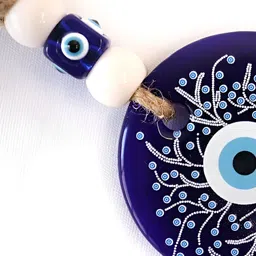 The Spiritual Living Blue & White Tree Evil Eye Printed Spiritual Wall Decor Hangings-image-74