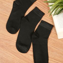 Teakwood Leathers Men Pack Of 3 Pure Cotton Above Ankle Length Socks-picture-30