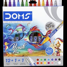 Doms Brush Pens Pack Of 14 - Multicolor-24