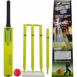 Wasan Cricket Set Size 3 with Box - Yellow-17