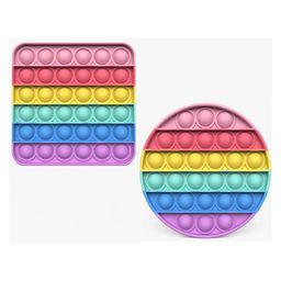 FunBlast Pop Bubble Stress Relieving Silicone Pop It Fidget Toy Pack of 2 - Multicolor-14
