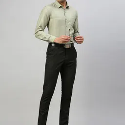 Ramraj Men Solid Spread Collar Formal Formal Shirt-image-80
