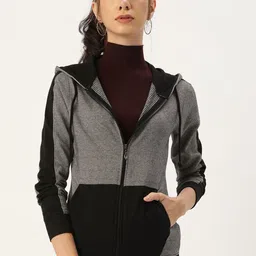 ARISE Women Colourblocked Hooded Sweatshirt-picture-47