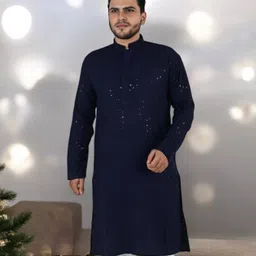 Atly Floral Embroidered Chikankari Mandarin Collar Straight Kurta-picture-46