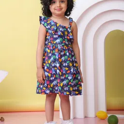 Beebay Animal Print Fit & Flare Dress-picture-6