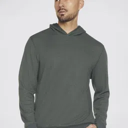 Skechers Men Solid Hood Pullover Sweatshirt-picture-40