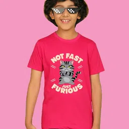 NUSYL Boys Graphic Printed Round Neck Cotton T-shirt-image-79