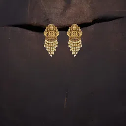 South Temple Jewellery Gold-Plated Artificial Stones And Beaded Contemporary Chandbalis-picture-30