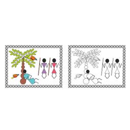 scholars hub Best of Warli Paintings Volume 1 and 2 Set of 2 - English image 2