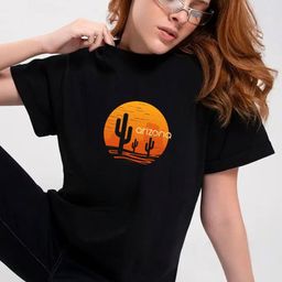 Moda Rapido Women Graphic Printed Round Neck Cotton T-shirt-picture-14