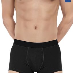 LOGGERHEAD Pack Of 2 Cotton Outer Elastic Trunk LHFT004-Black-Blue-Black-Blue-28