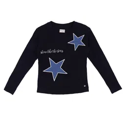 Gini and Jony Girls Graphic Embroidered Cotton T-shirt-55