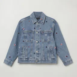 Tommy Hilfiger Boys Geometric Outdoor Denim Jacket-image-89