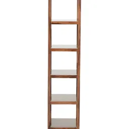 Royaloak Brown Wooden Open Jordon Bookshelf With 5 Racks image 3