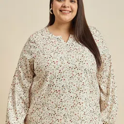 Sztori Floral Print Crepe Top-picture-17