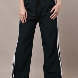 BAESD Women Striped Relaxed Straight Leg Trousers-picture-9